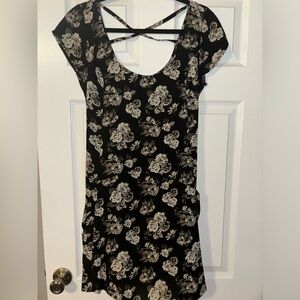Medium Hollister black floral dress
